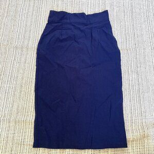 Pinup Couture navy blue midi pencil skirt